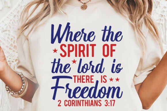 Christian Patriotic SVG for T-Shirt Designs