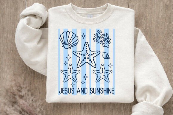 Christian Summer Beach T-Shirt Design