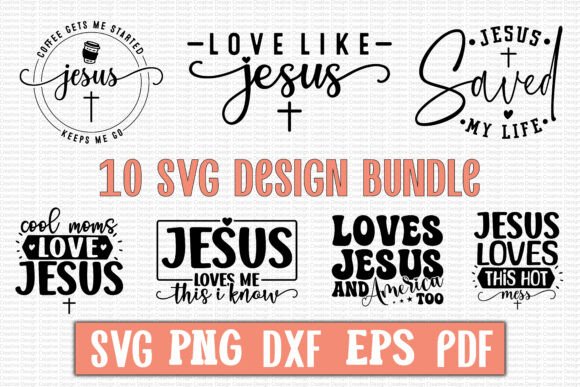 Christian SVG Bundle 01: T-Shirt Designs for Faith-Based Crafting