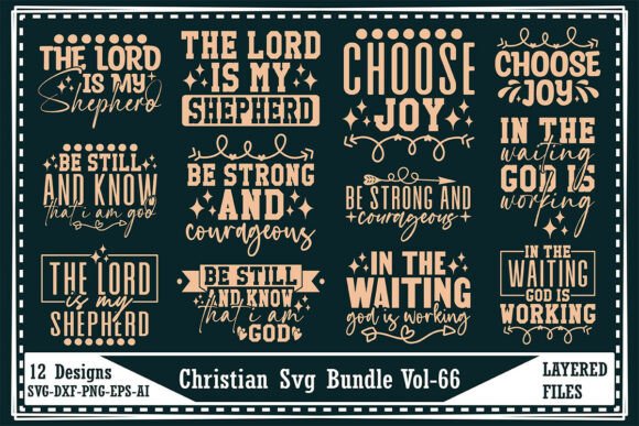 Christian SVG Bundle Vol-66 for T-Shirt Designs