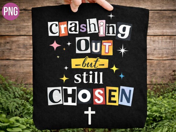Crashing out Chosen Christian Cross PNG