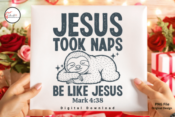 Funny Sloth Christian Quote PNG Tshirt