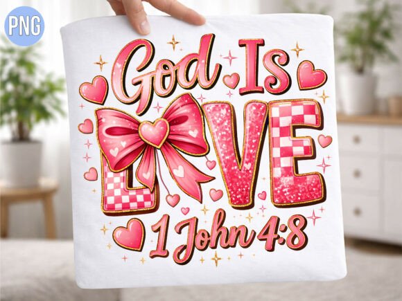 God is Love 1 John 4:8 Christian PNG