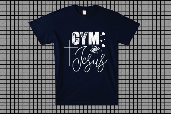 Gym and Jesus Fitness T-Shirt Designs