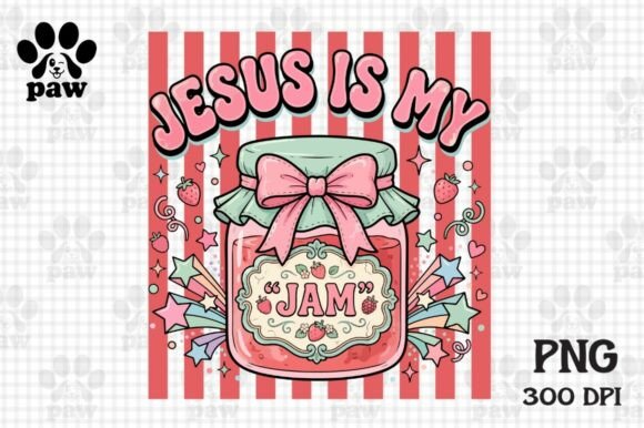 Jesus Is My Jam: Christian Strawberry Design