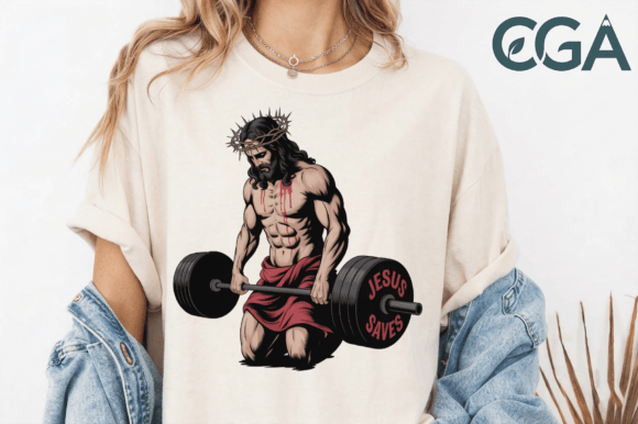 Jesus Saves Deadlift PNG